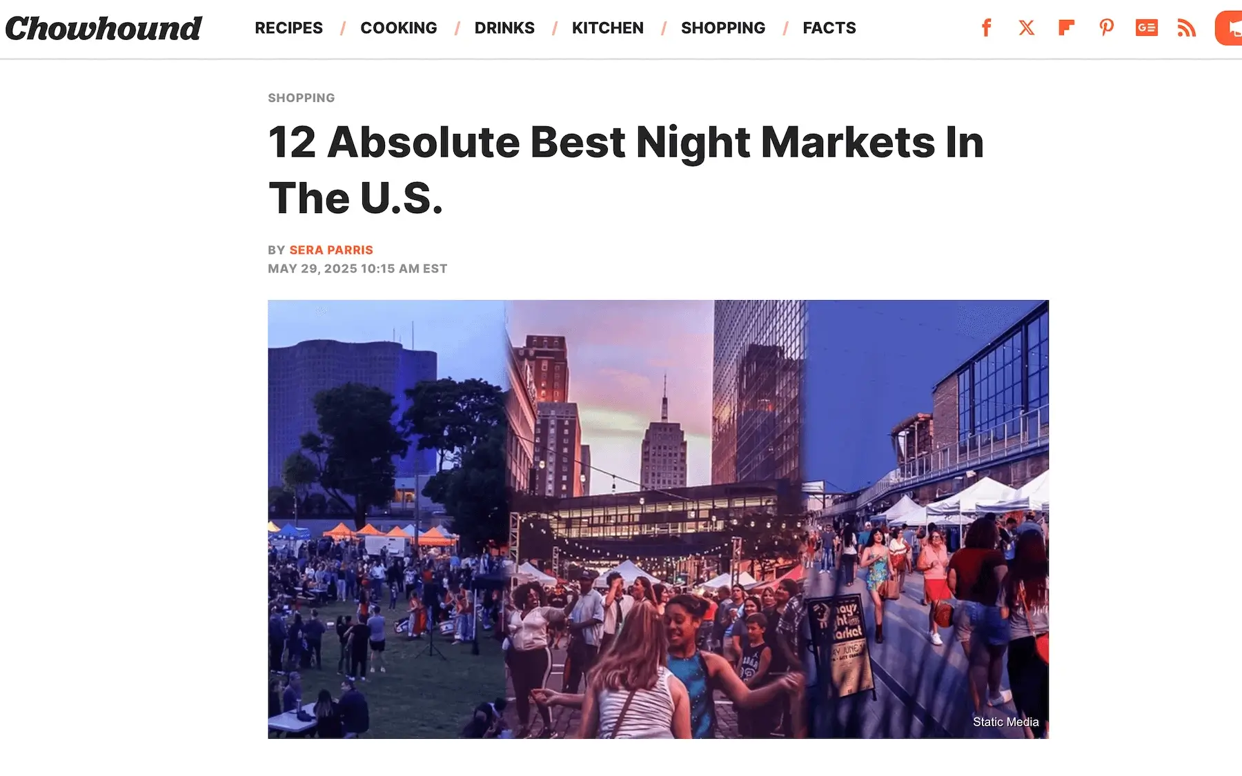 Chowhound Top 12 Night Markets